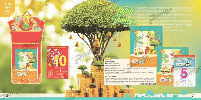 Mẫu lịch bloc An Hảo 2024
