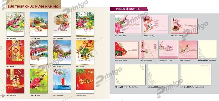 Bưu thiếp nhiều phong cách