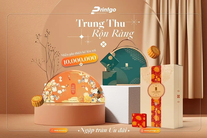 Khuyến mãi đặc biệt: Miễn phí thiết kế bao bì trung thu trị giá lên tới 10 triệu đồng