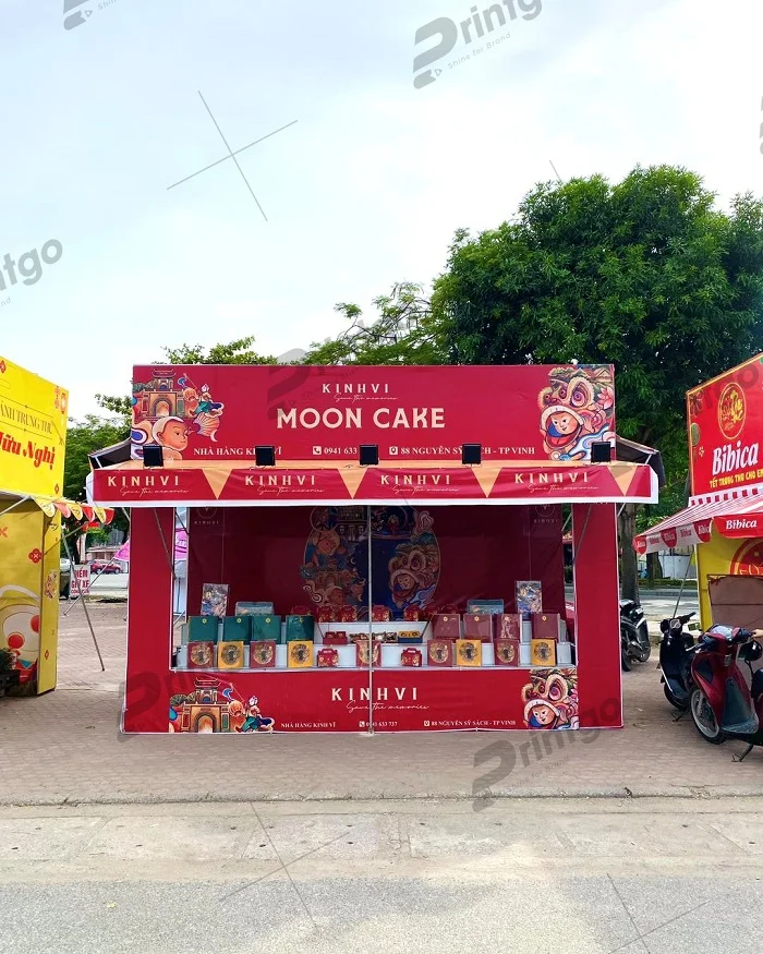 Bánh trung thu Kinh Vĩ đã được bày bán