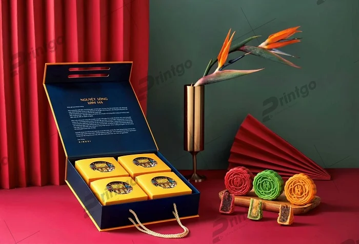 Quy cách hộp nam châm nắp lật có dây xách