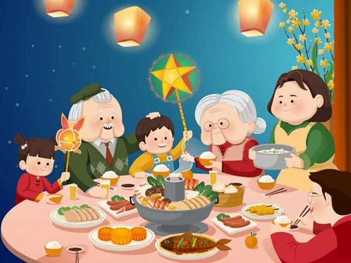 Tết trung thu sum vầy bên gia đình