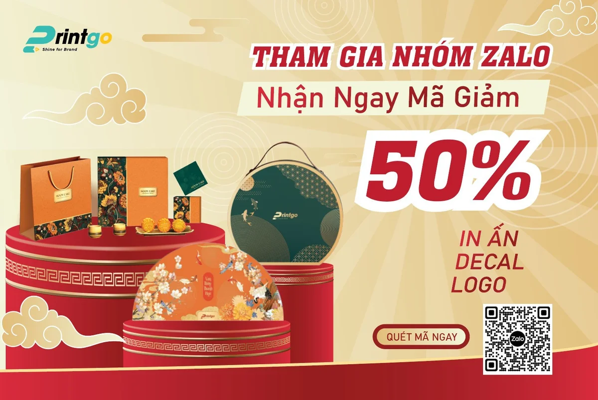 CHƯƠNG TRÌNH KHUYẾN MÃI ĐẶC BIỆT DÀNH TẶNG CHO KHÁCH HÀNG THAM GIA NHÓM ZALO CỦA PRINTGO