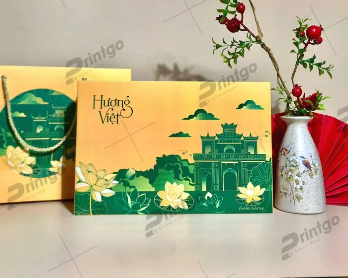 Hộp màu vàng ấn tượng