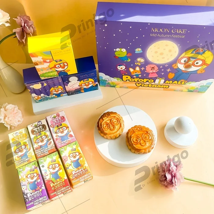 Vẻ đẹp trong trẻo của hộp bánh trung thu Pororo Mall Việt Nam