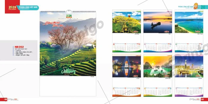 Bộ sưu tập lịch tết Tao Đàn 2024, nét đẹp tinh tế và nghệ thuật