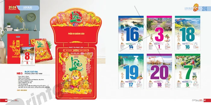 Bộ sưu tập lịch tết Tao Đàn 2024, nét đẹp tinh tế và nghệ thuật