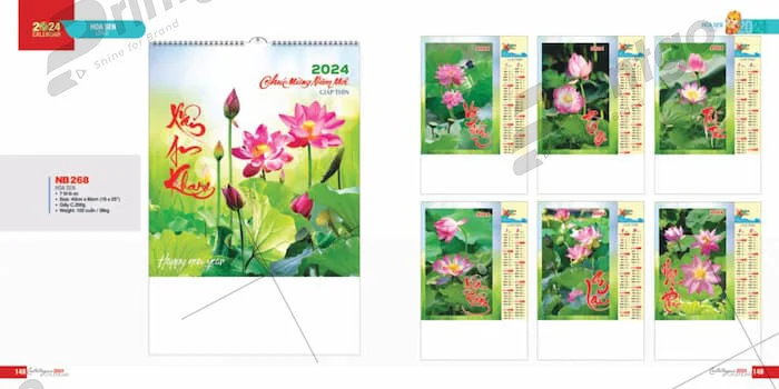 Bộ sưu tập lịch tết Tao Đàn 2024, nét đẹp tinh tế và nghệ thuật