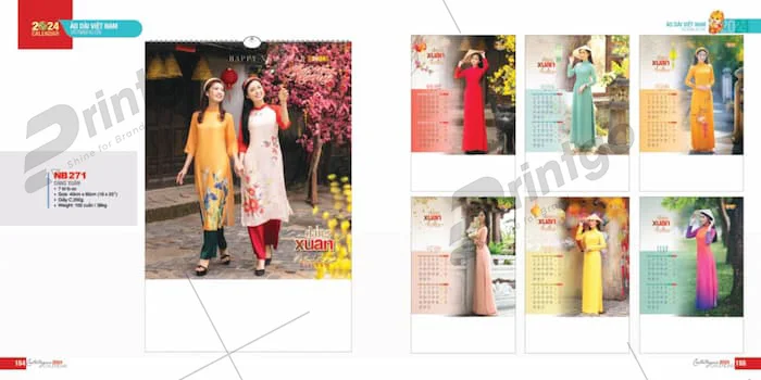 Bộ sưu tập lịch tết Tao Đàn 2024, nét đẹp tinh tế và nghệ thuật