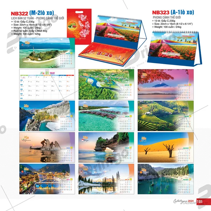 Bộ sưu tập lịch tết Tao Đàn 2024, nét đẹp tinh tế và nghệ thuật