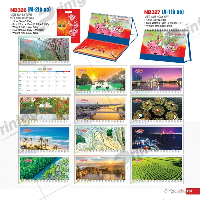 Bộ sưu tập lịch tết Tao Đàn 2024, nét đẹp tinh tế và nghệ thuật