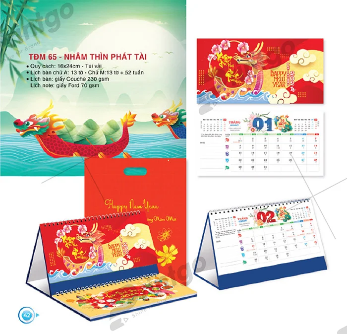 Khám phá nét hiện đại và truyền thống - Bộ sưu tập lịch tết Thời Đại Mới 2024 