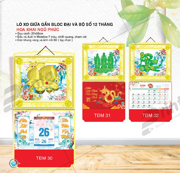Khám phá nét hiện đại và truyền thống - Bộ sưu tập lịch tết Thời Đại Mới 2024 