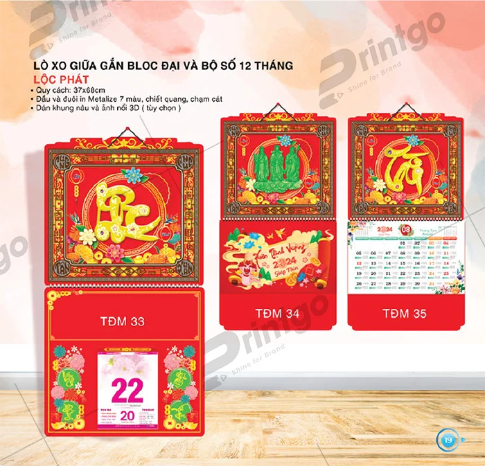 Khám phá nét hiện đại và truyền thống - Bộ sưu tập lịch tết Thời Đại Mới 2024 