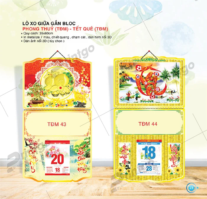 Khám phá nét hiện đại và truyền thống - Bộ sưu tập lịch tết Thời Đại Mới 2024 