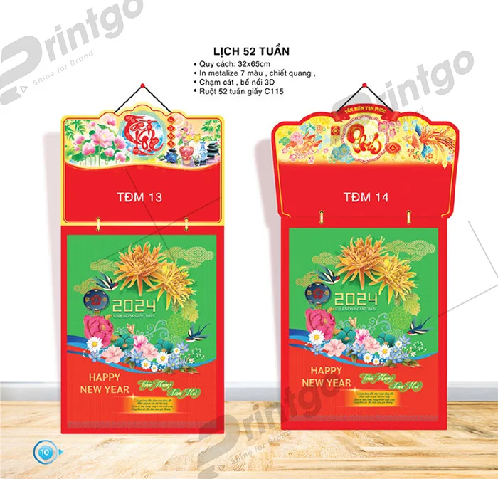 Khám phá nét hiện đại và truyền thống - Bộ sưu tập lịch tết Thời Đại Mới 2024 