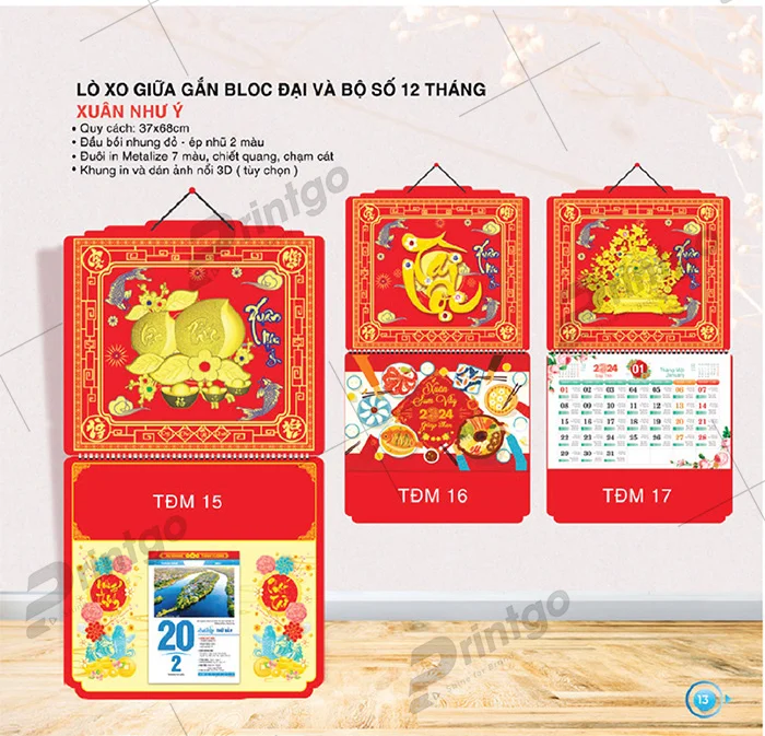 Khám phá nét hiện đại và truyền thống - Bộ sưu tập lịch tết Thời Đại Mới 2024 
