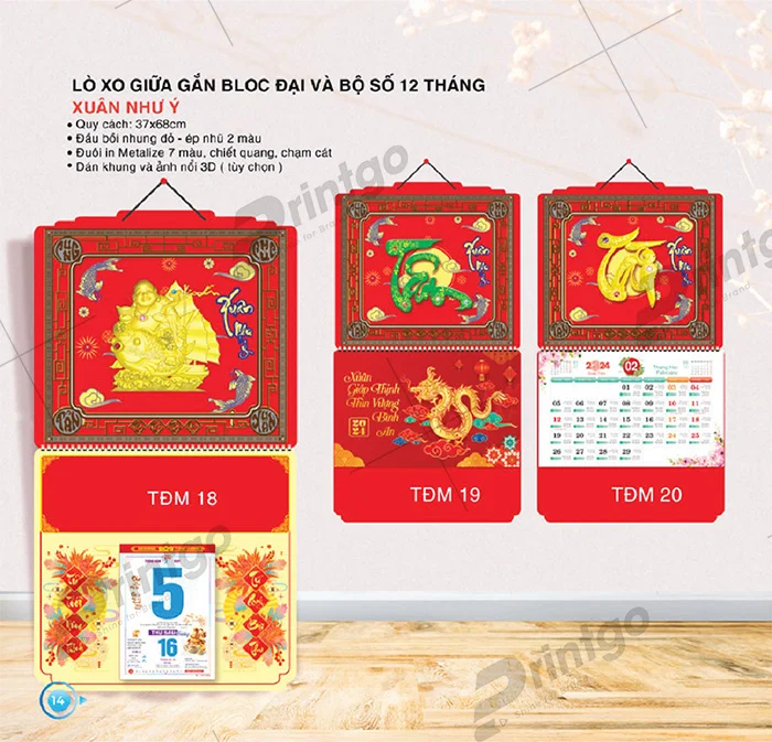 Khám phá nét hiện đại và truyền thống - Bộ sưu tập lịch tết Thời Đại Mới 2024 