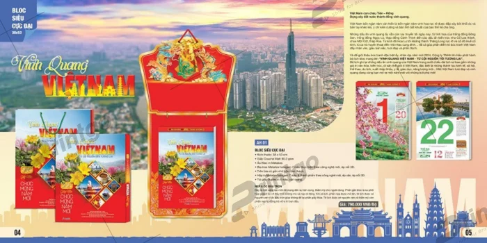 Lịch bloc thiết kế độc đáo