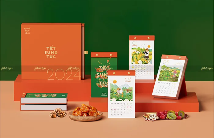 Sản phẩm lịch thuộc bộ sưu tập Sung Túc