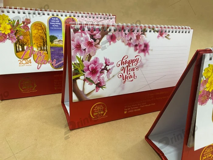 Chùa Từ Vân và Printgo: In lịch Tết mừng Xuân Giáp Thìn 2024