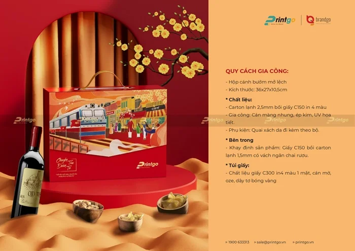 Hộp quà Tết Chuyến Tàu Đoàn Tụ