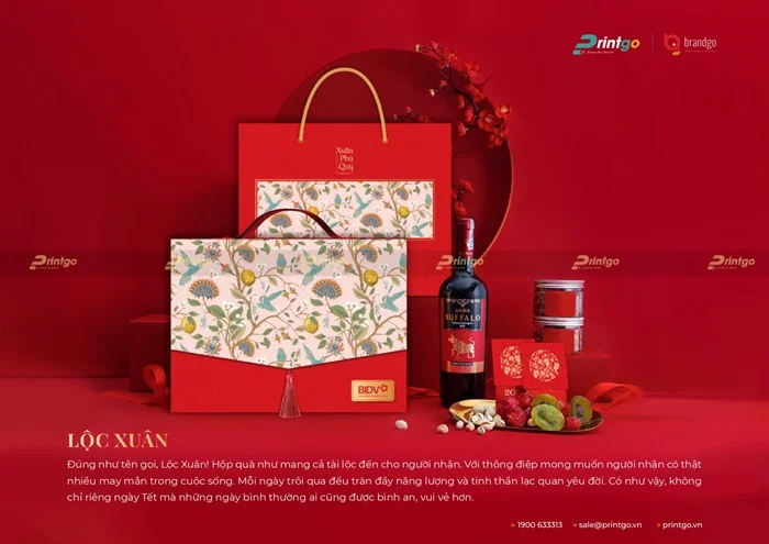 Hộp quà Tết Lộc Xuân