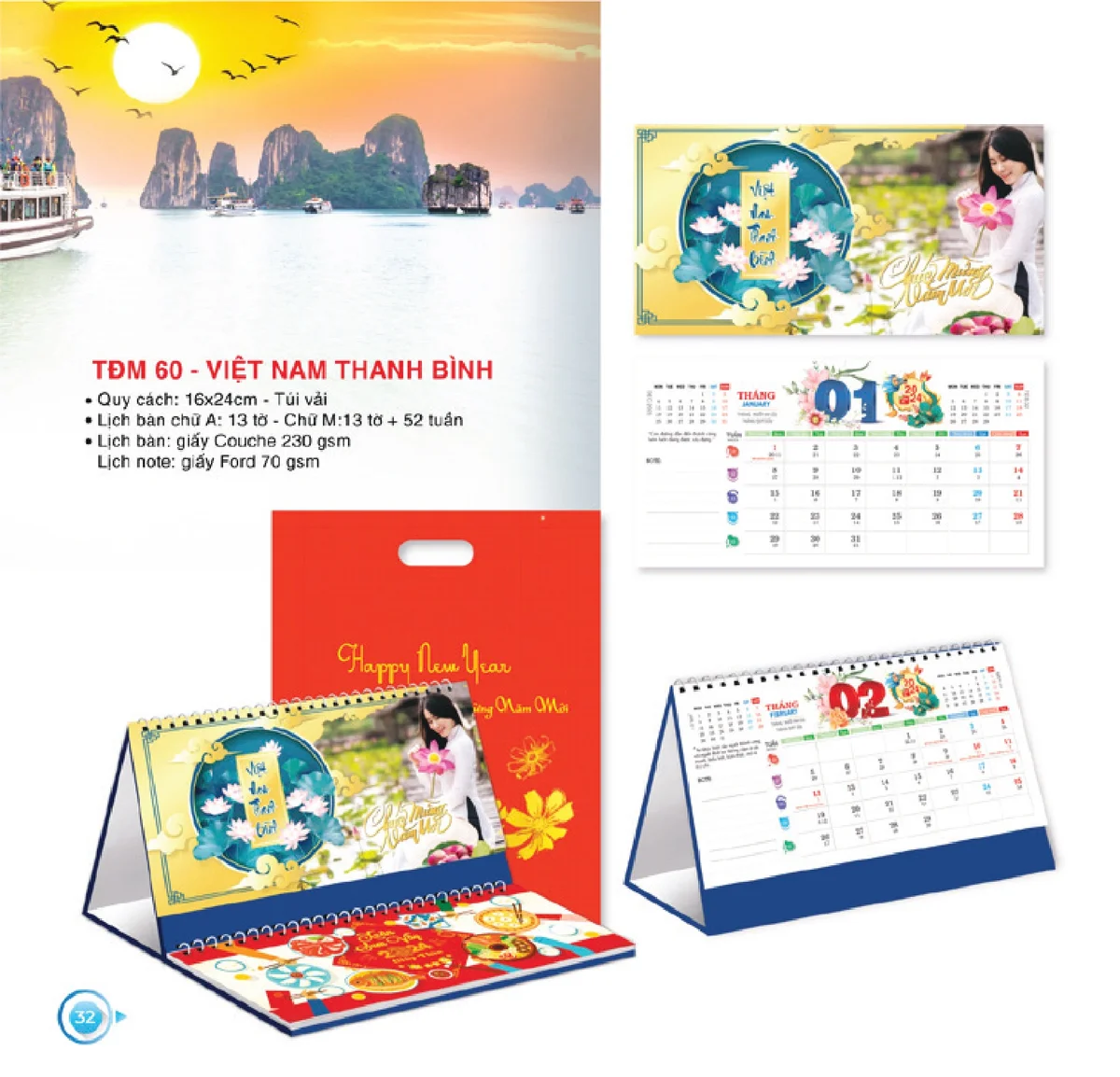 Một số mẫu lịch để bàn được khách hàng lựa chọn nhiều nhất