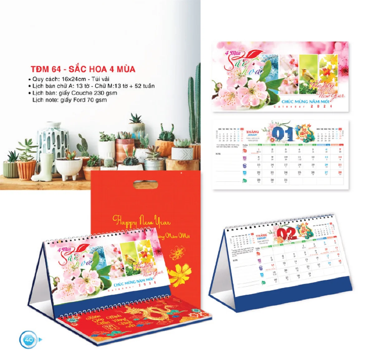 Một số mẫu lịch để bàn được khách hàng lựa chọn nhiều nhất