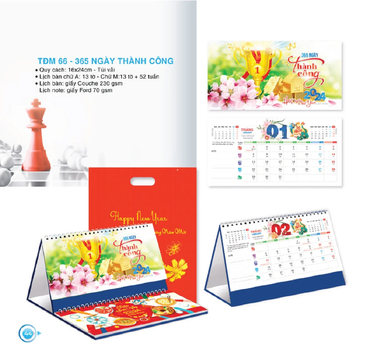 Tổng hợp các dự án thiết kế và in lịch độc quyền của Printgo