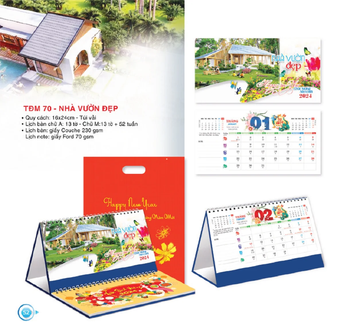 Một số mẫu lịch để bàn được khách hàng lựa chọn nhiều nhất