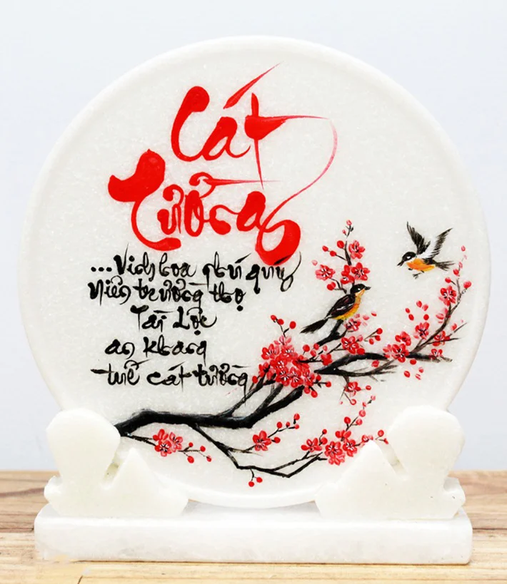 Mẫu chữ thư pháp "Cát Tường"