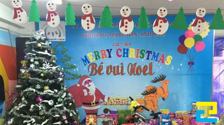 Những mẫu backdrop trang trí noel đẹp nhất
