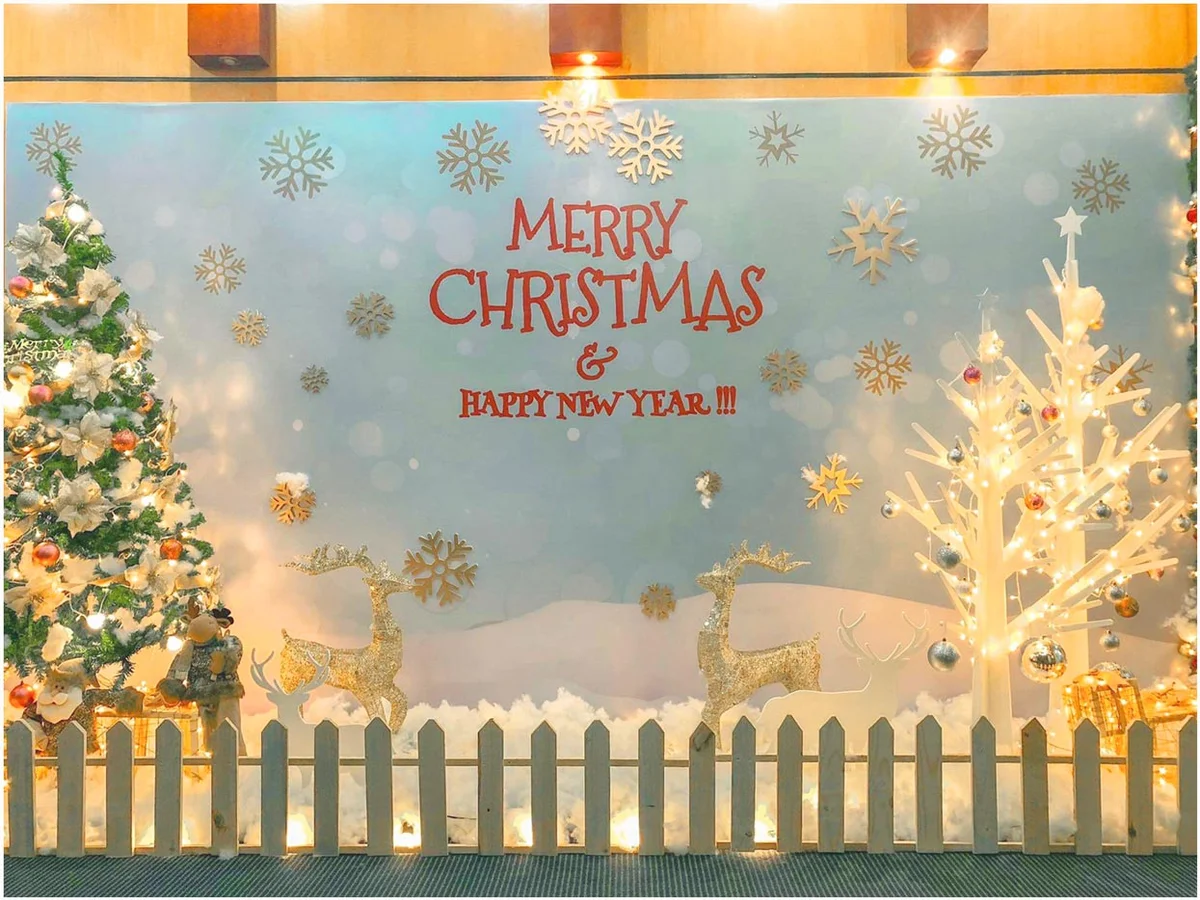 Những mẫu backdrop trang trí noel đẹp nhất