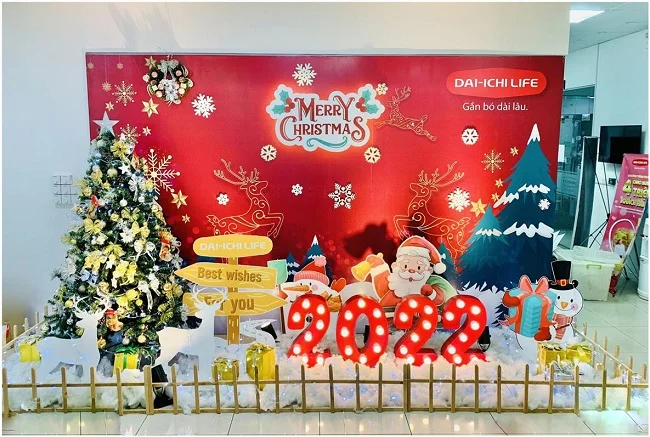 Những mẫu backdrop trang trí noel đẹp nhất