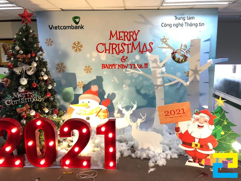 Những mẫu backdrop trang trí noel đẹp nhất