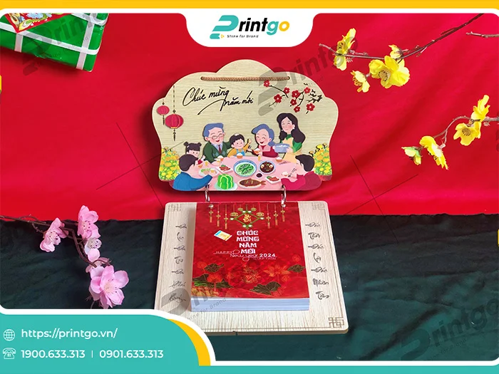 Bảng báo giá lịch gỗ 2024 của Printgo mới nhất hiện nay