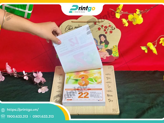 Bảng báo giá lịch gỗ 2024 của Printgo mới nhất hiện nay