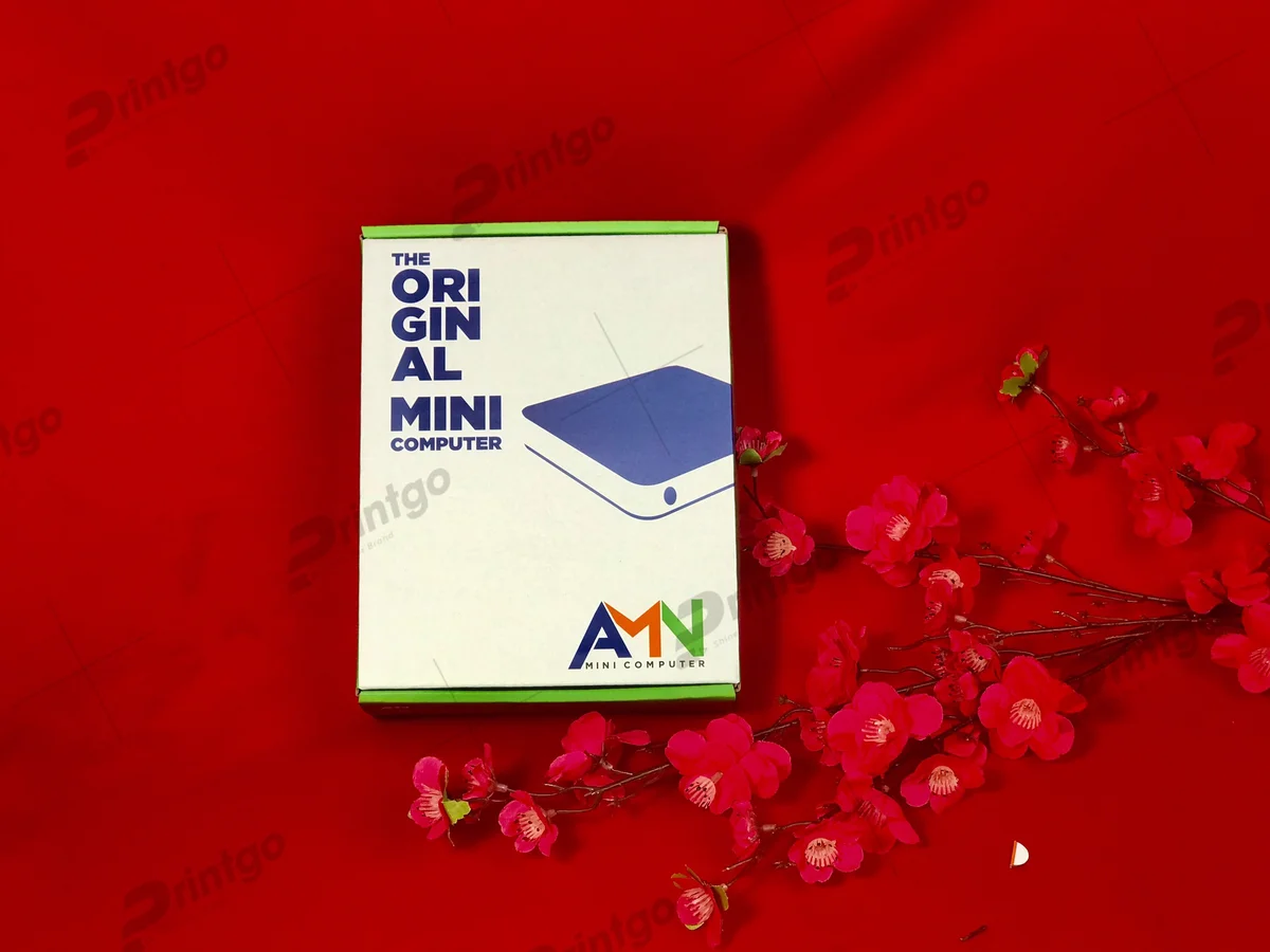 Hộp quà màu xanh trang nhã