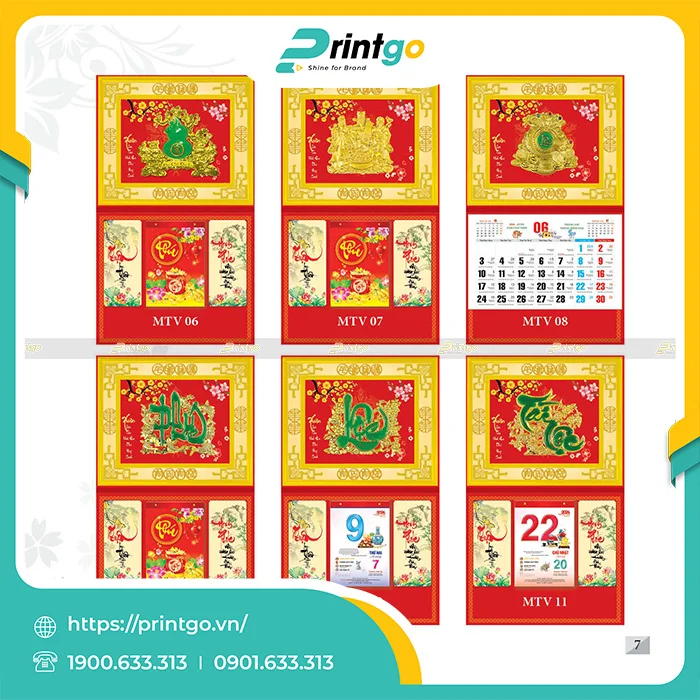 Tổng hợp 15 mẫu khánh lịch bloc tết 2024 đẹp, giá tốt nhất thị trường
