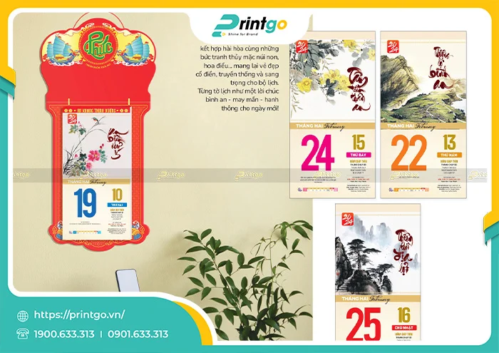 Tổng hợp 15 mẫu khánh lịch bloc tết 2024 đẹp, giá tốt nhất thị trường