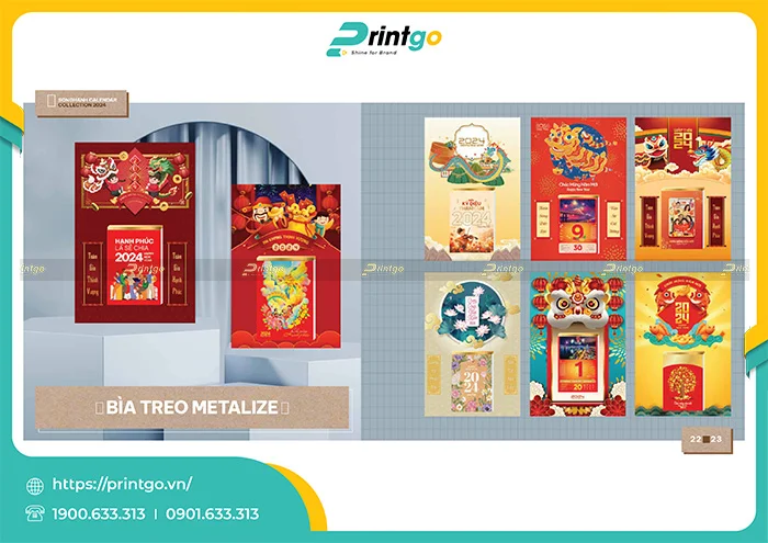 Bìa treo metalize theo yêu cầu