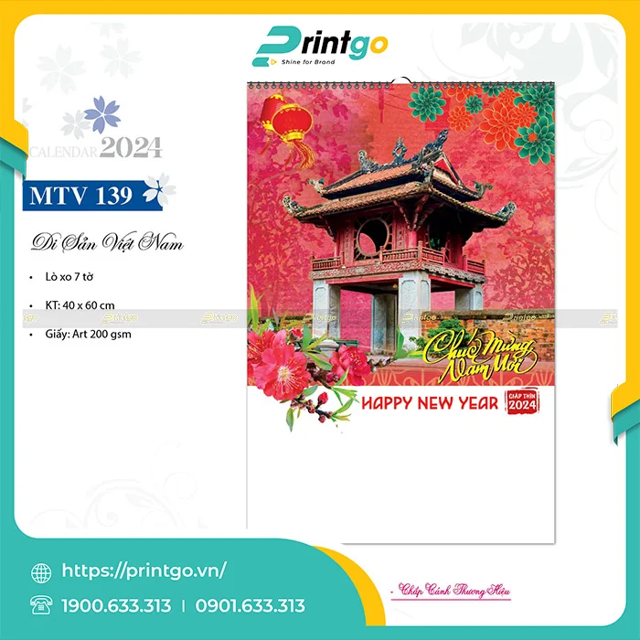 Xưởng làm lịch tết 2025 theo yêu cầu giá rẻ tại Thành phố Hồ Chí Minh