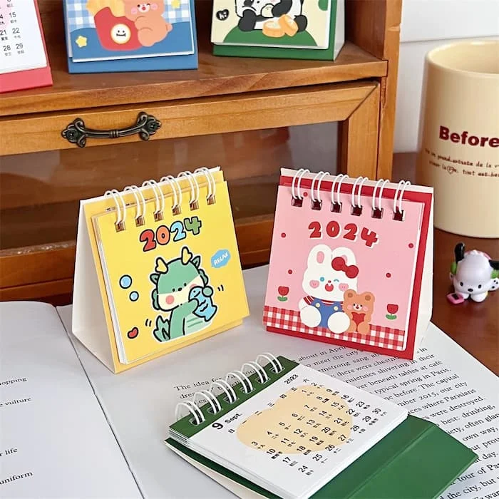 Top 20 mẫu lịch để bàn mini cute dễ thương nhất 2024 