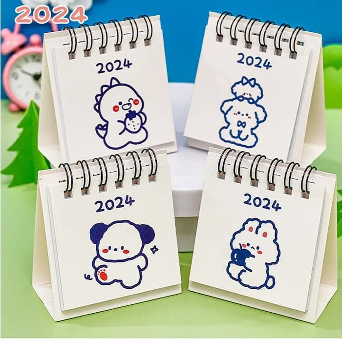 Top 20 mẫu lịch để bàn mini cute dễ thương nhất 2024 