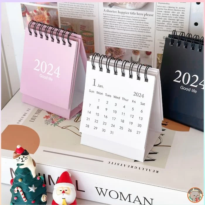 Top 20 mẫu lịch để bàn mini cute dễ thương nhất 2024 