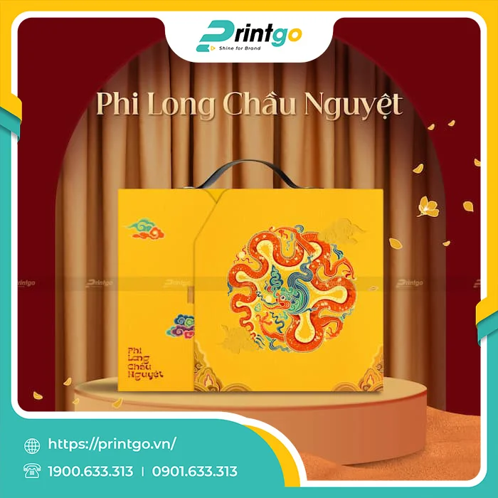 Hộp quà tết Phi Long Chầu Nguyệt