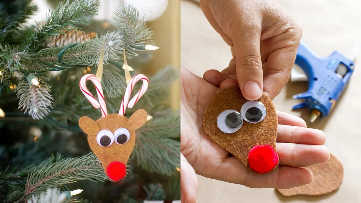 6. Trang trí Noel văn phòng với con tuần lộc