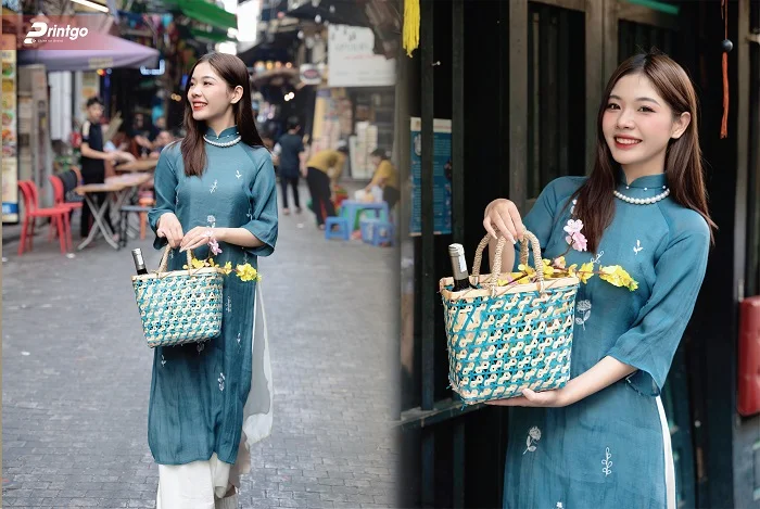 Hộp quà Tết mây tre đan