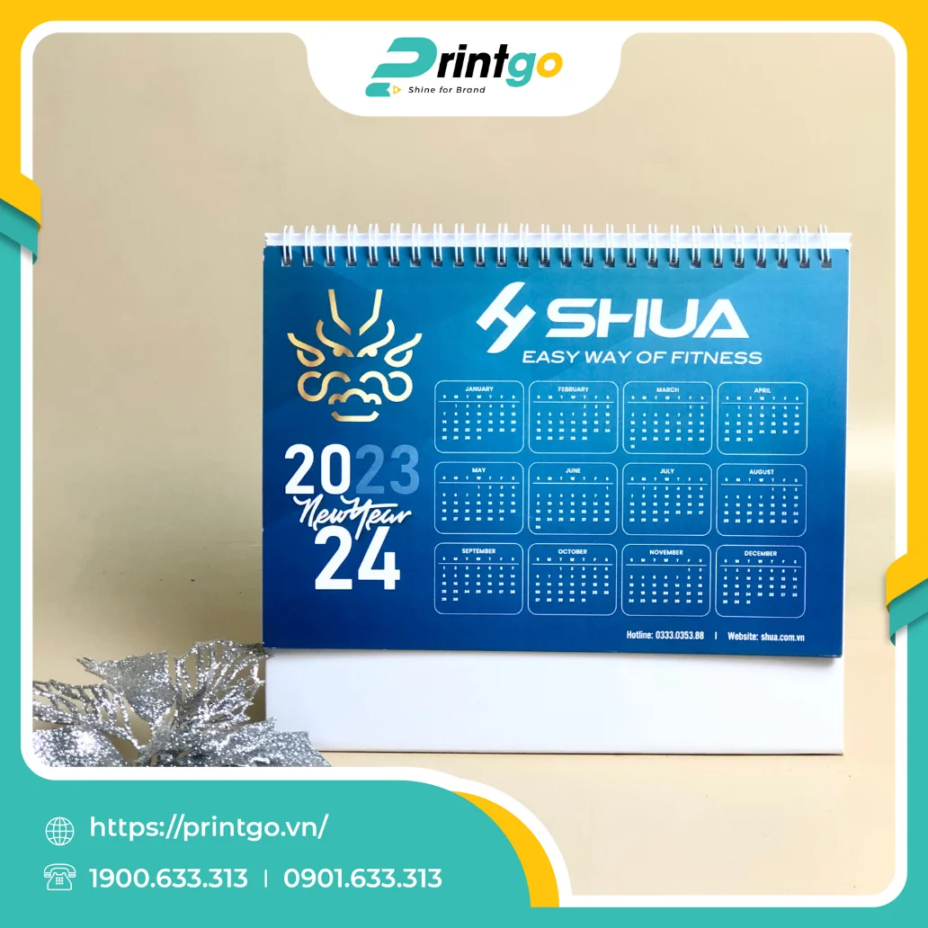 SHUA và Printgo, thiết kế lịch tết mang nét đẹp riêng của thương hiệu